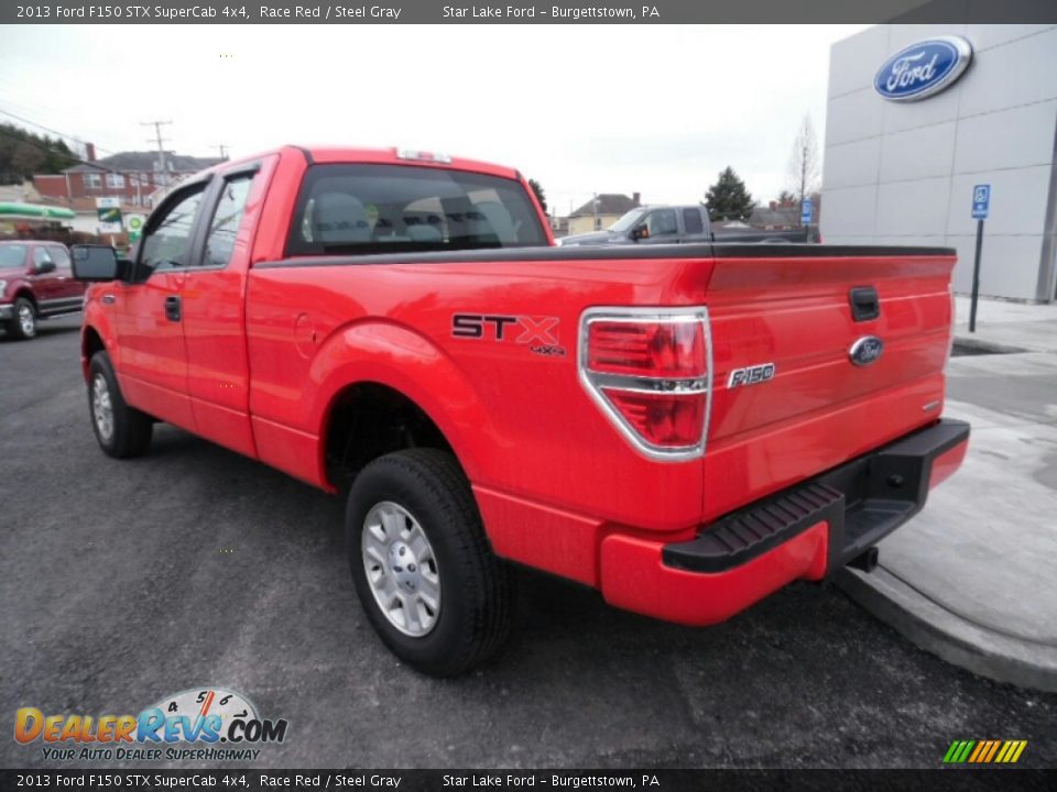 2013 Ford F150 STX SuperCab 4x4 Race Red / Steel Gray Photo #3