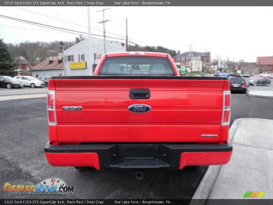 2013 Ford F150 STX SuperCab 4x4 Race Red / Steel Gray Photo #5