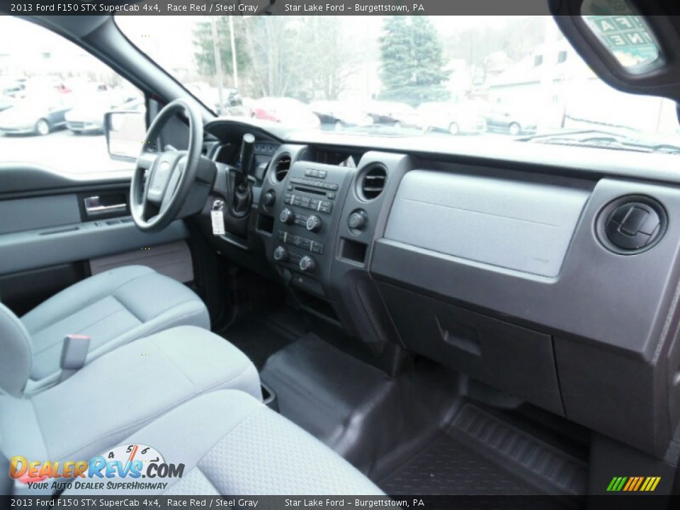 2013 Ford F150 STX SuperCab 4x4 Race Red / Steel Gray Photo #8