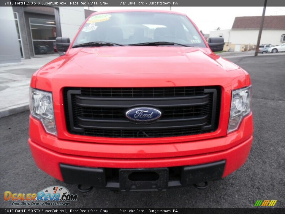 2013 Ford F150 STX SuperCab 4x4 Race Red / Steel Gray Photo #10