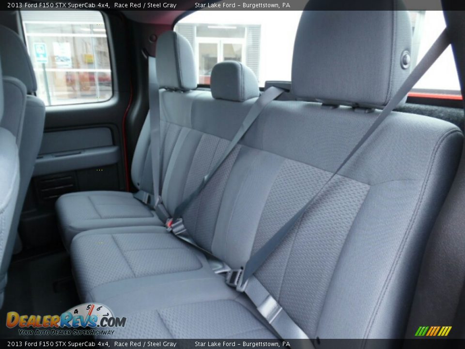 2013 Ford F150 STX SuperCab 4x4 Race Red / Steel Gray Photo #12