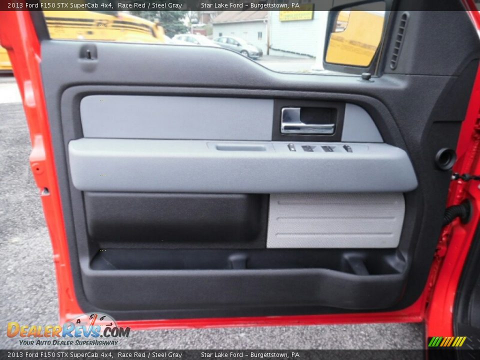 2013 Ford F150 STX SuperCab 4x4 Race Red / Steel Gray Photo #14