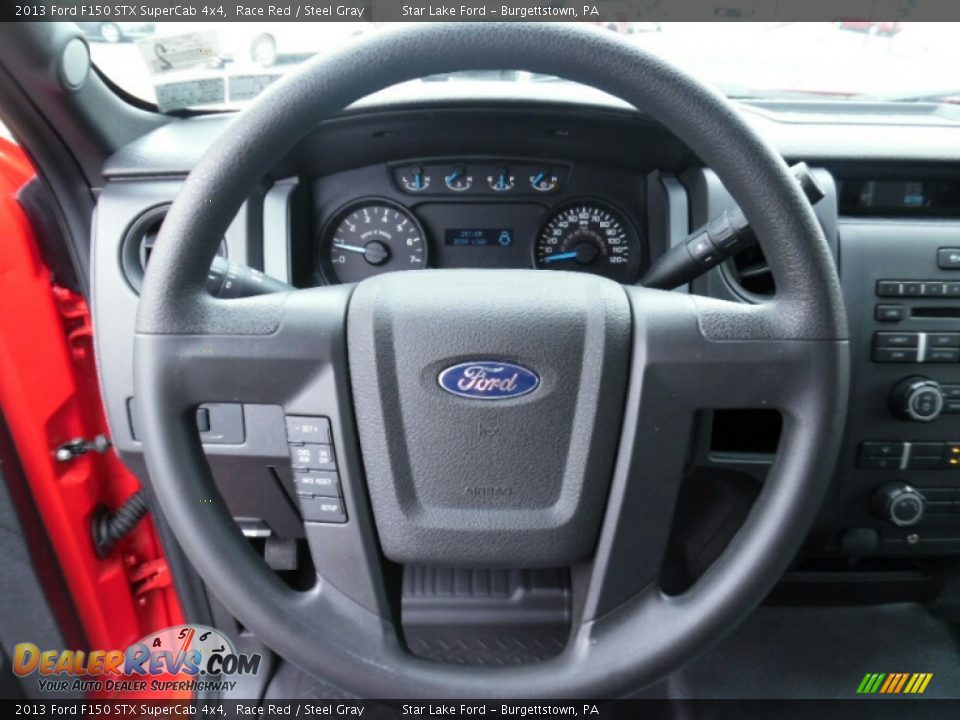 2013 Ford F150 STX SuperCab 4x4 Race Red / Steel Gray Photo #16
