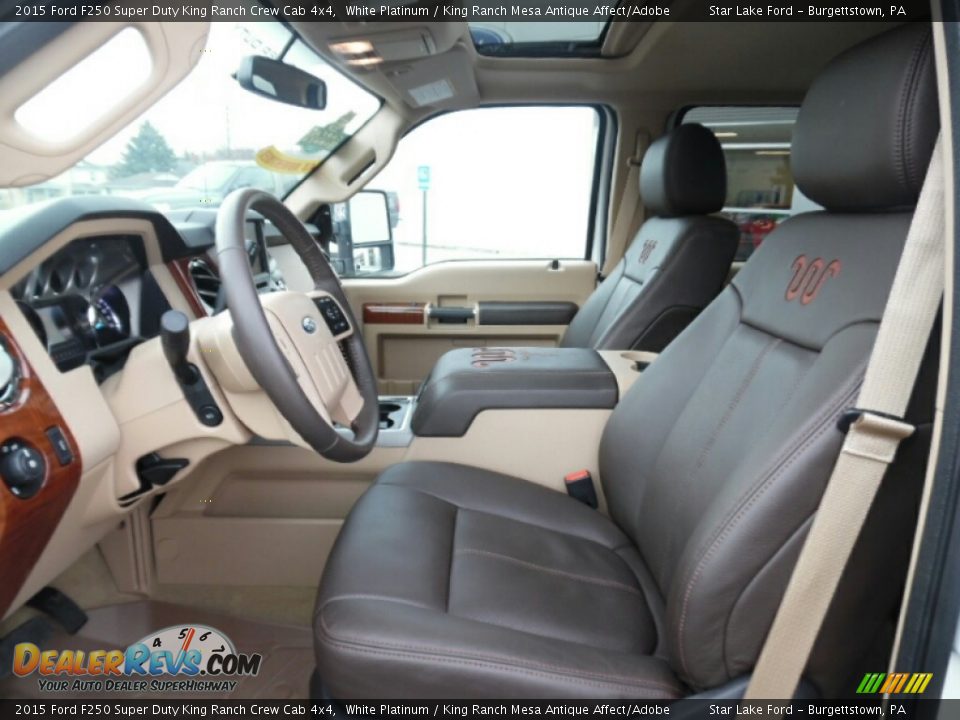 King Ranch Mesa Antique Affect/Adobe Interior - 2015 Ford F250 Super Duty King Ranch Crew Cab 4x4 Photo #11
