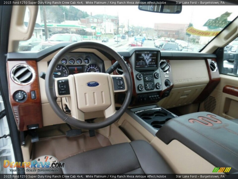 King Ranch Mesa Antique Affect/Adobe Interior - 2015 Ford F250 Super Duty King Ranch Crew Cab 4x4 Photo #13