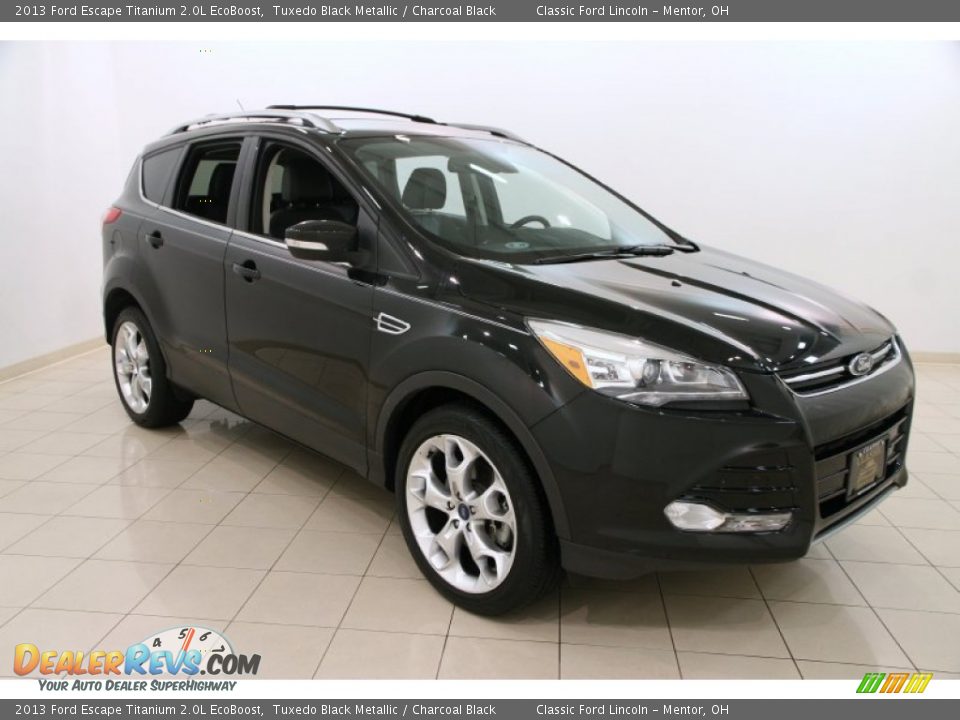 2013 Ford Escape Titanium 2.0L EcoBoost Tuxedo Black Metallic / Charcoal Black Photo #1