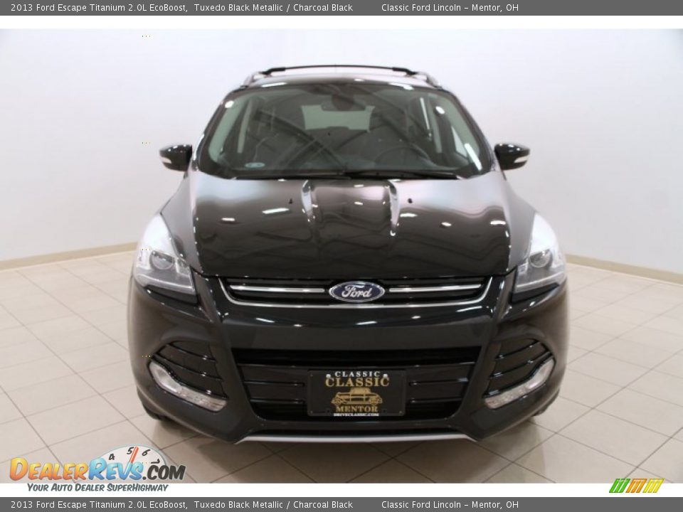 2013 Ford Escape Titanium 2.0L EcoBoost Tuxedo Black Metallic / Charcoal Black Photo #2