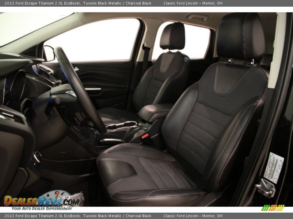 2013 Ford Escape Titanium 2.0L EcoBoost Tuxedo Black Metallic / Charcoal Black Photo #5