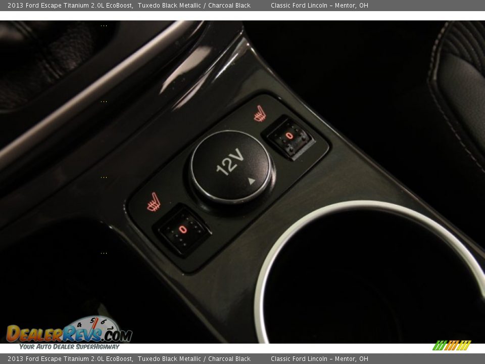2013 Ford Escape Titanium 2.0L EcoBoost Tuxedo Black Metallic / Charcoal Black Photo #12