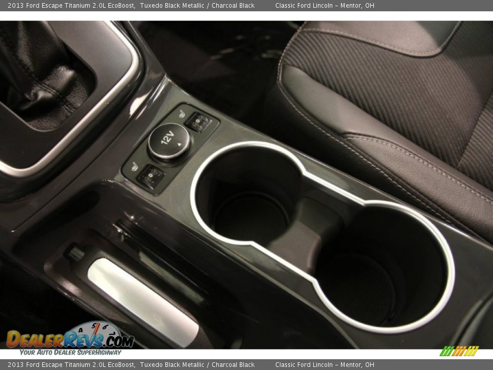 2013 Ford Escape Titanium 2.0L EcoBoost Tuxedo Black Metallic / Charcoal Black Photo #13