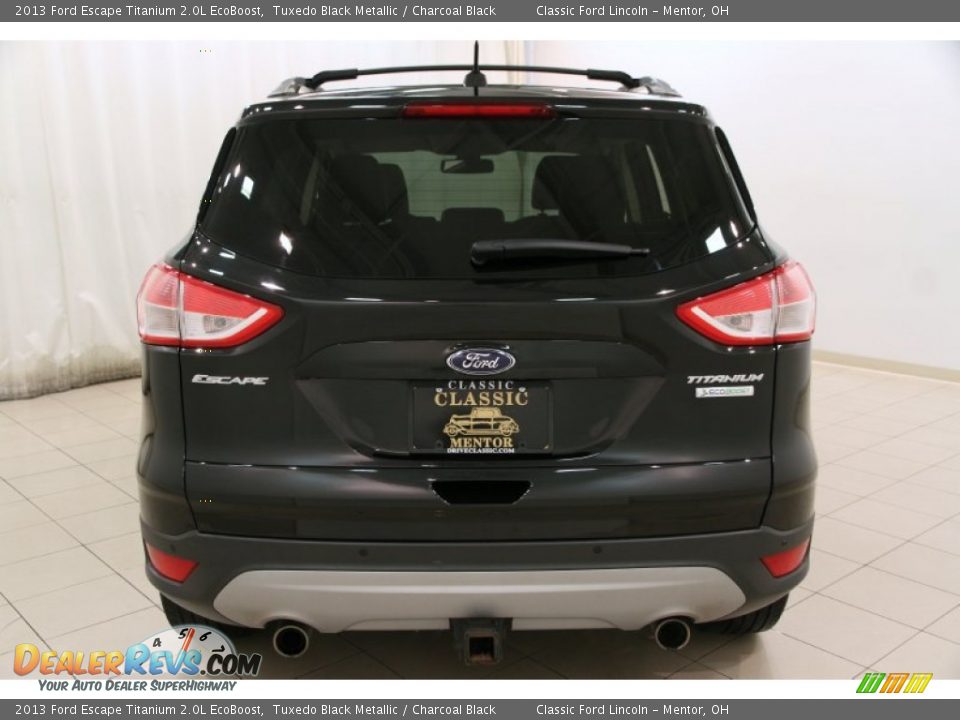 2013 Ford Escape Titanium 2.0L EcoBoost Tuxedo Black Metallic / Charcoal Black Photo #17