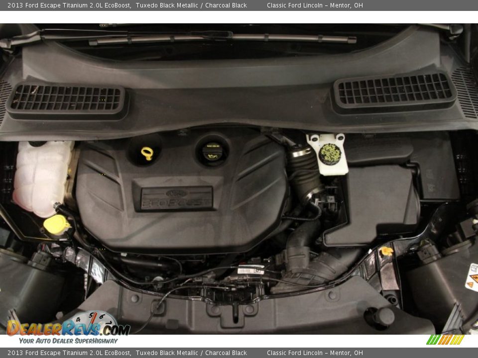 2013 Ford Escape Titanium 2.0L EcoBoost Tuxedo Black Metallic / Charcoal Black Photo #18