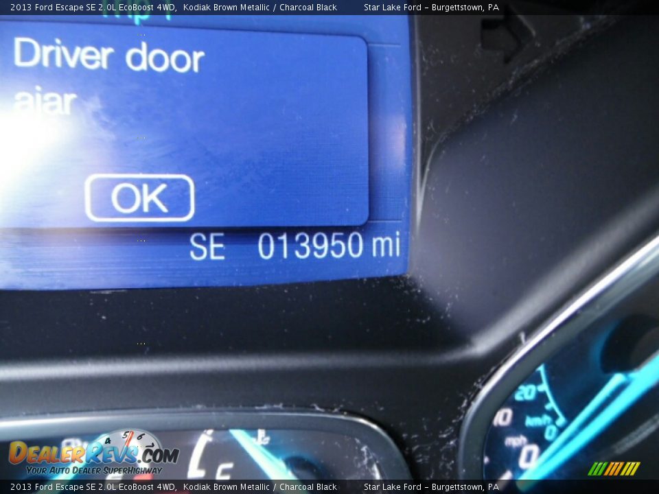 2013 Ford Escape SE 2.0L EcoBoost 4WD Kodiak Brown Metallic / Charcoal Black Photo #20
