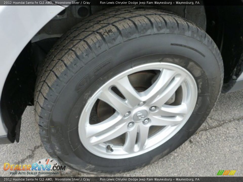 2012 Hyundai Santa Fe GLS AWD Moonstone Silver / Gray Photo #10