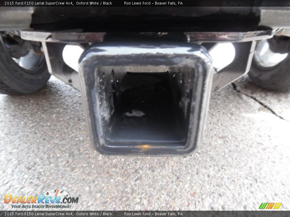 2015 Ford F150 Lariat SuperCrew 4x4 Oxford White / Black Photo #5