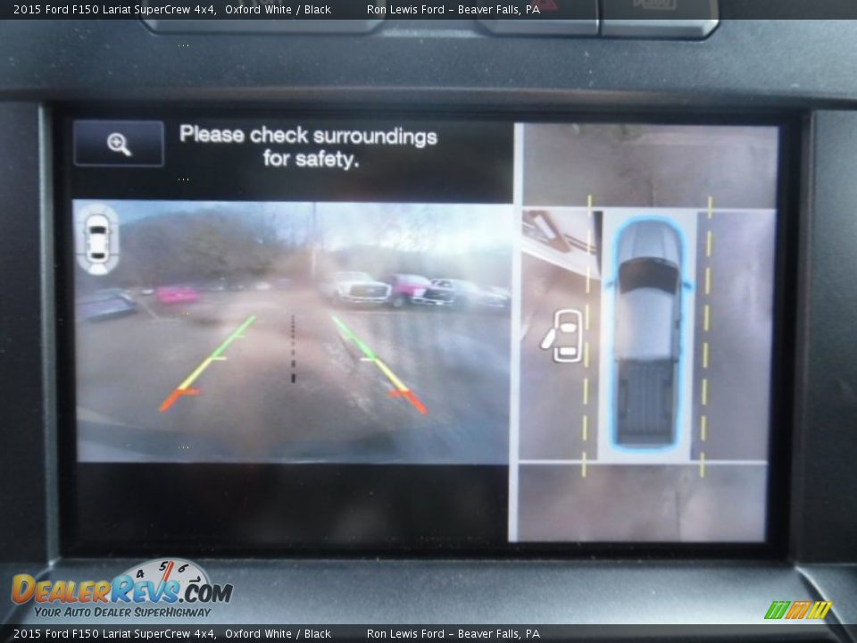 2015 Ford F150 Lariat SuperCrew 4x4 Oxford White / Black Photo #19