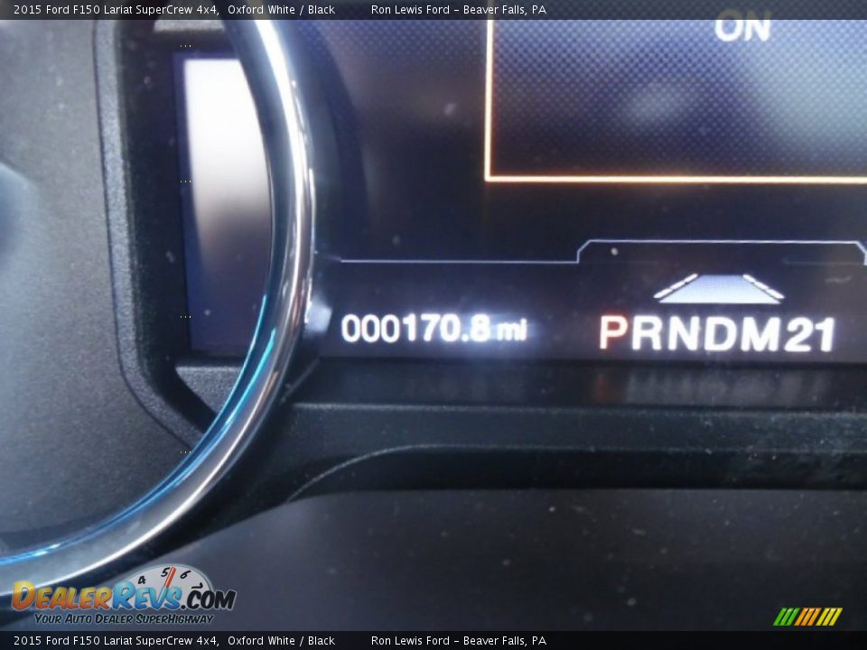 2015 Ford F150 Lariat SuperCrew 4x4 Oxford White / Black Photo #20