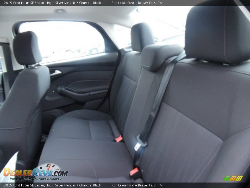 Rear Seat of 2015 Ford Focus SE Sedan Photo #12