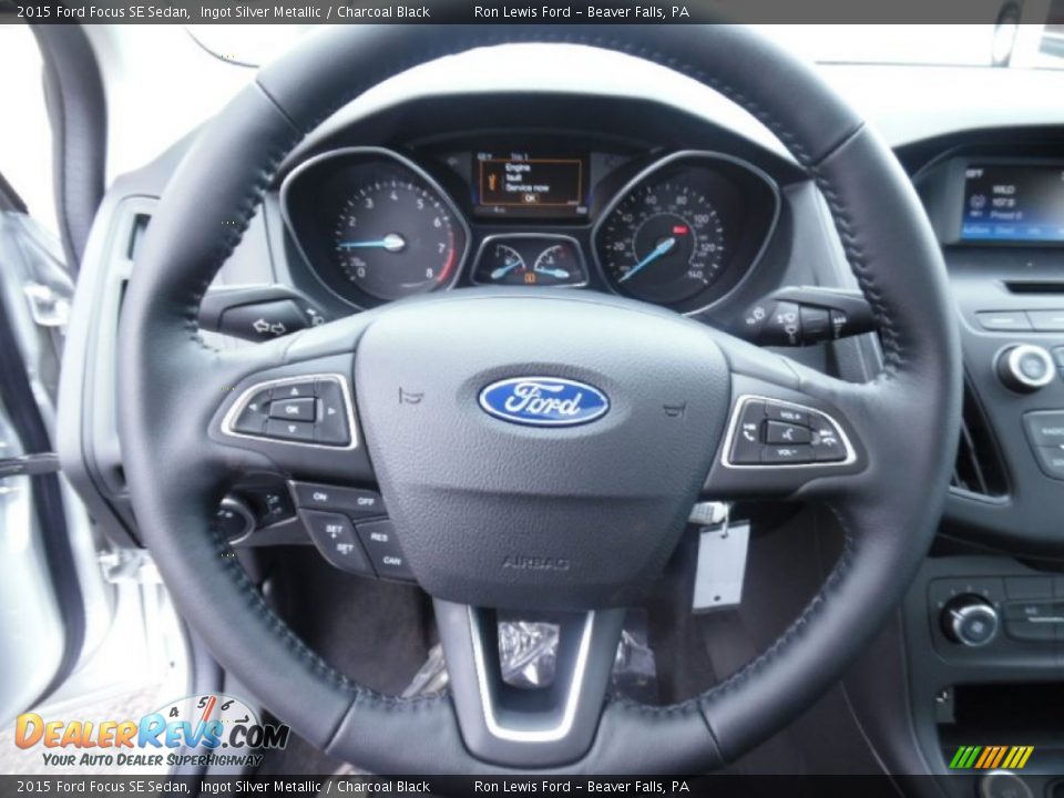 2015 Ford Focus SE Sedan Steering Wheel Photo #17