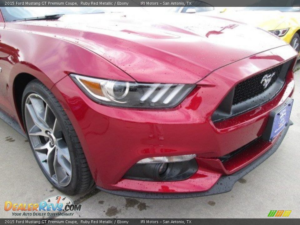 2015 Ford Mustang GT Premium Coupe Ruby Red Metallic / Ebony Photo #4