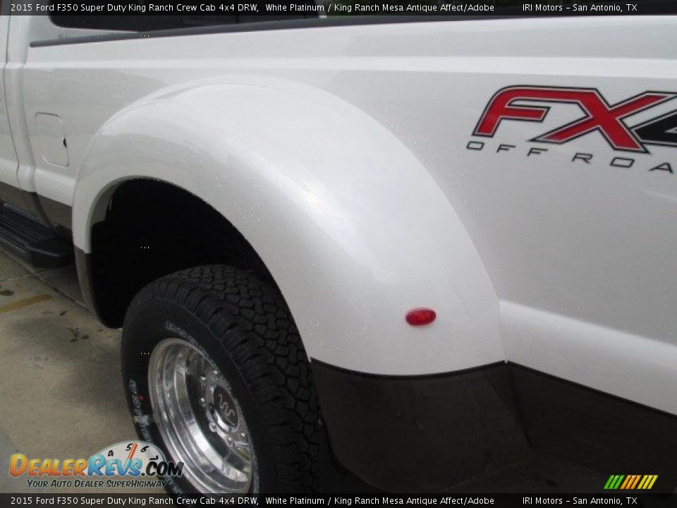 2015 Ford F350 Super Duty King Ranch Crew Cab 4x4 DRW White Platinum / King Ranch Mesa Antique Affect/Adobe Photo #15
