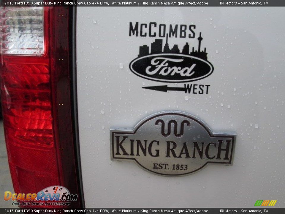 2015 Ford F350 Super Duty King Ranch Crew Cab 4x4 DRW White Platinum / King Ranch Mesa Antique Affect/Adobe Photo #17