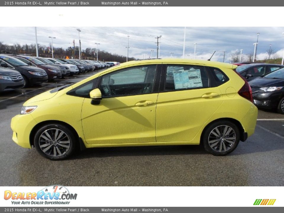 Mystic Yellow Pearl 2015 Honda Fit EX-L Photo #2