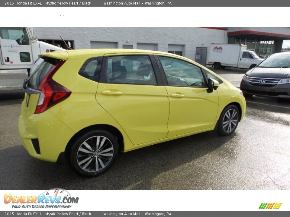 2015 Honda Fit EX-L Mystic Yellow Pearl / Black Photo #5
