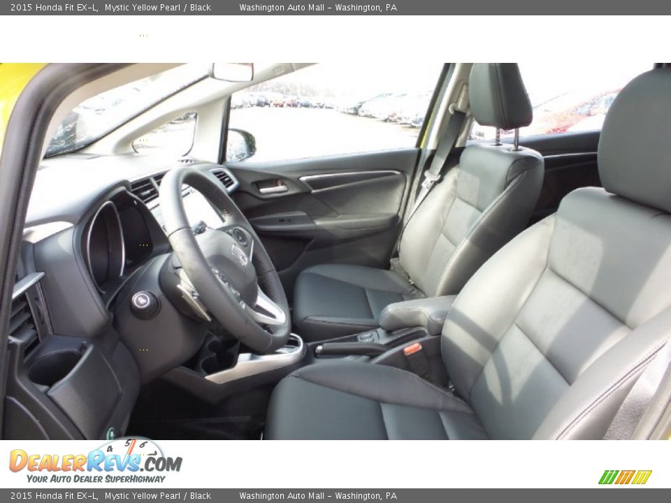 2015 Honda Fit EX-L Mystic Yellow Pearl / Black Photo #9