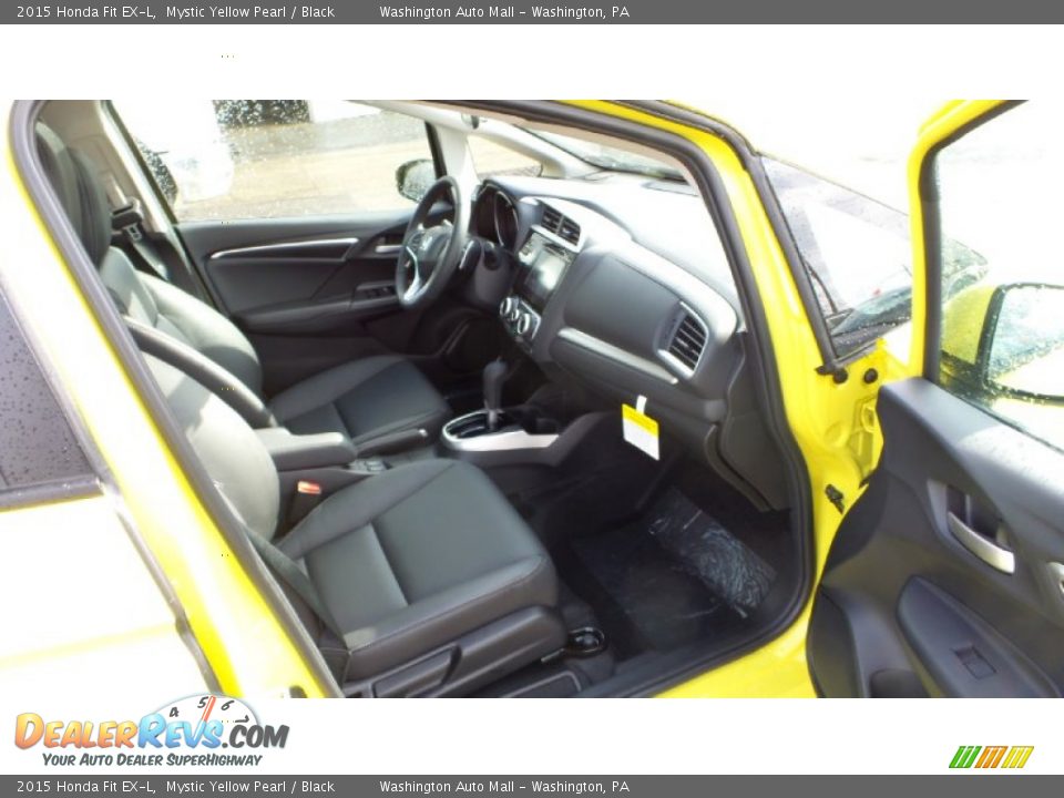 2015 Honda Fit EX-L Mystic Yellow Pearl / Black Photo #16