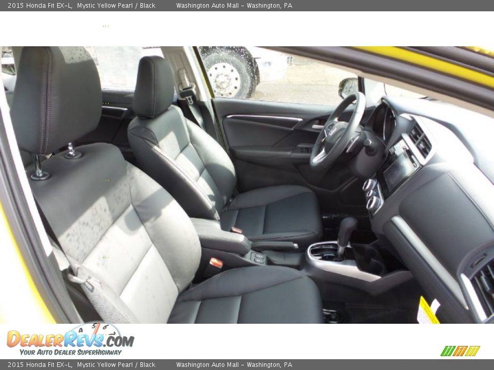 2015 Honda Fit EX-L Mystic Yellow Pearl / Black Photo #17