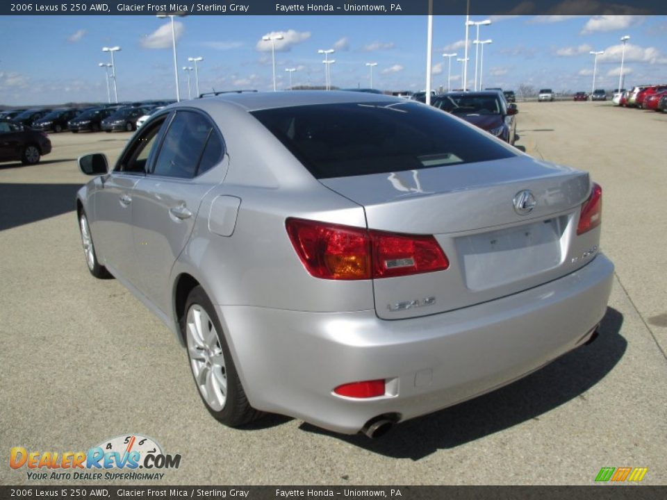 2006 Lexus IS 250 AWD Glacier Frost Mica / Sterling Gray Photo #17