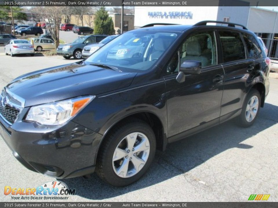 2015 Subaru Forester 2.5i Premium Dark Gray Metallic / Gray Photo #1