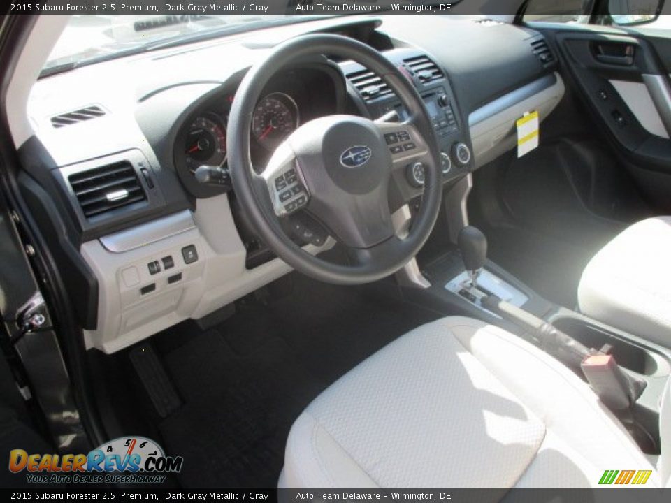 2015 Subaru Forester 2.5i Premium Dark Gray Metallic / Gray Photo #5