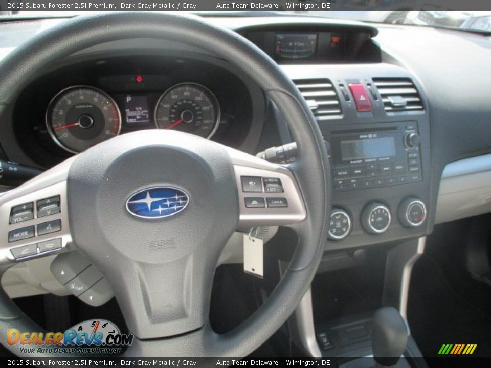 2015 Subaru Forester 2.5i Premium Dark Gray Metallic / Gray Photo #6