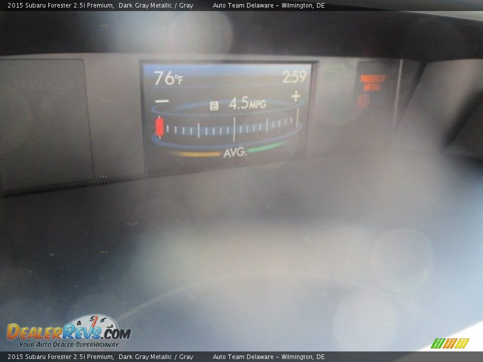 2015 Subaru Forester 2.5i Premium Dark Gray Metallic / Gray Photo #8