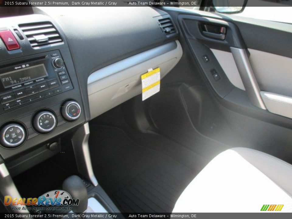 2015 Subaru Forester 2.5i Premium Dark Gray Metallic / Gray Photo #12