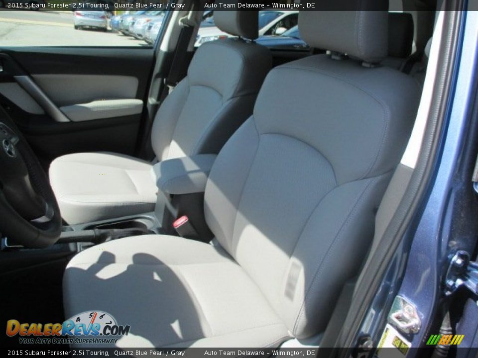 2015 Subaru Forester 2.5i Touring Quartz Blue Pearl / Gray Photo #6