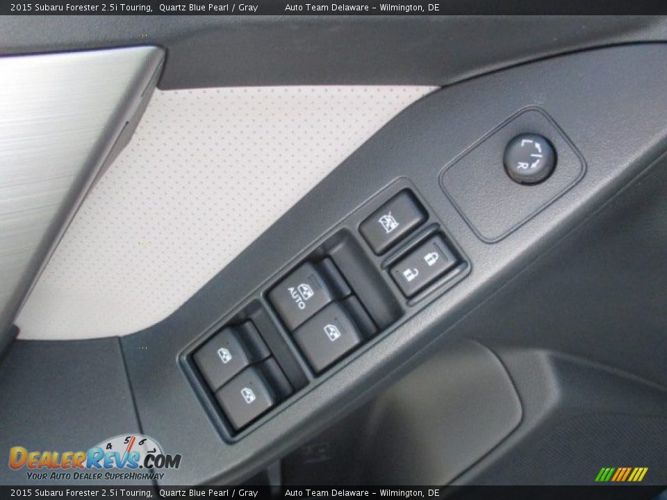 2015 Subaru Forester 2.5i Touring Quartz Blue Pearl / Gray Photo #7