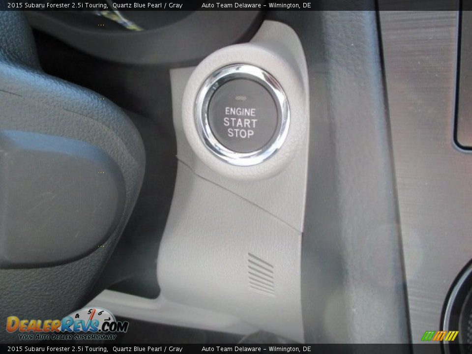 2015 Subaru Forester 2.5i Touring Quartz Blue Pearl / Gray Photo #9