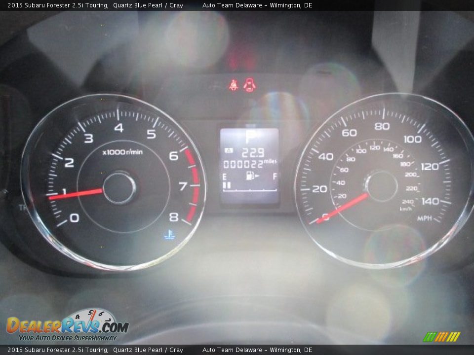 2015 Subaru Forester 2.5i Touring Quartz Blue Pearl / Gray Photo #10