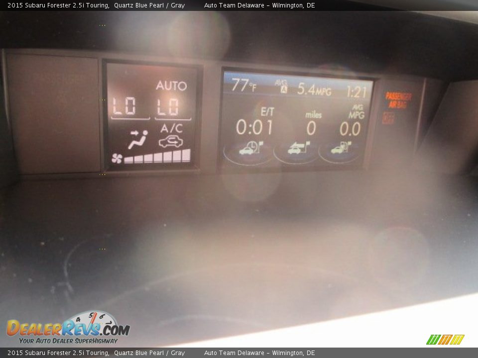 2015 Subaru Forester 2.5i Touring Quartz Blue Pearl / Gray Photo #11