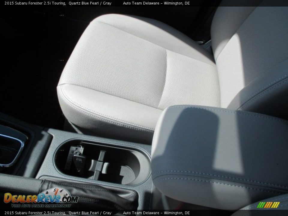 2015 Subaru Forester 2.5i Touring Quartz Blue Pearl / Gray Photo #15