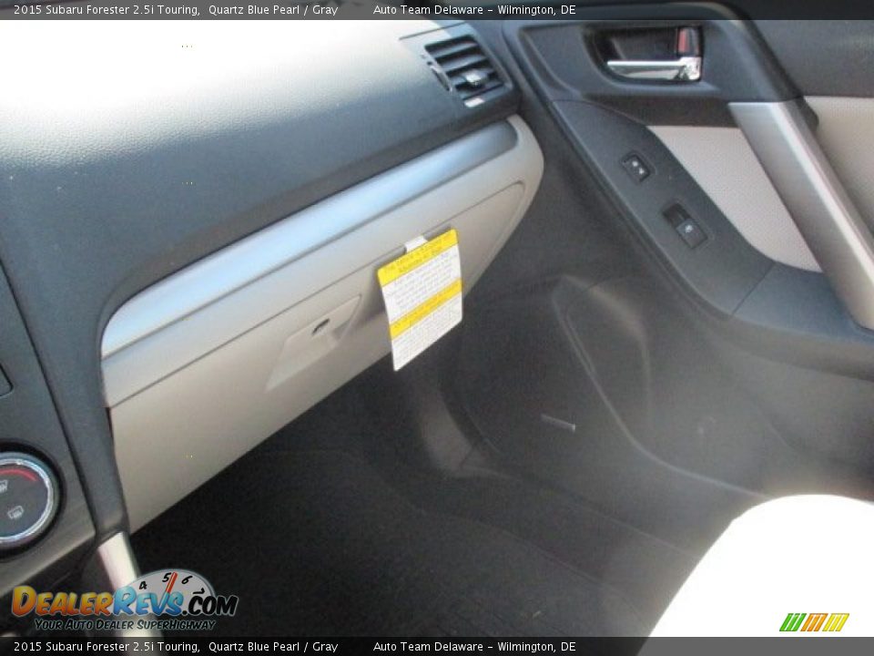 2015 Subaru Forester 2.5i Touring Quartz Blue Pearl / Gray Photo #16