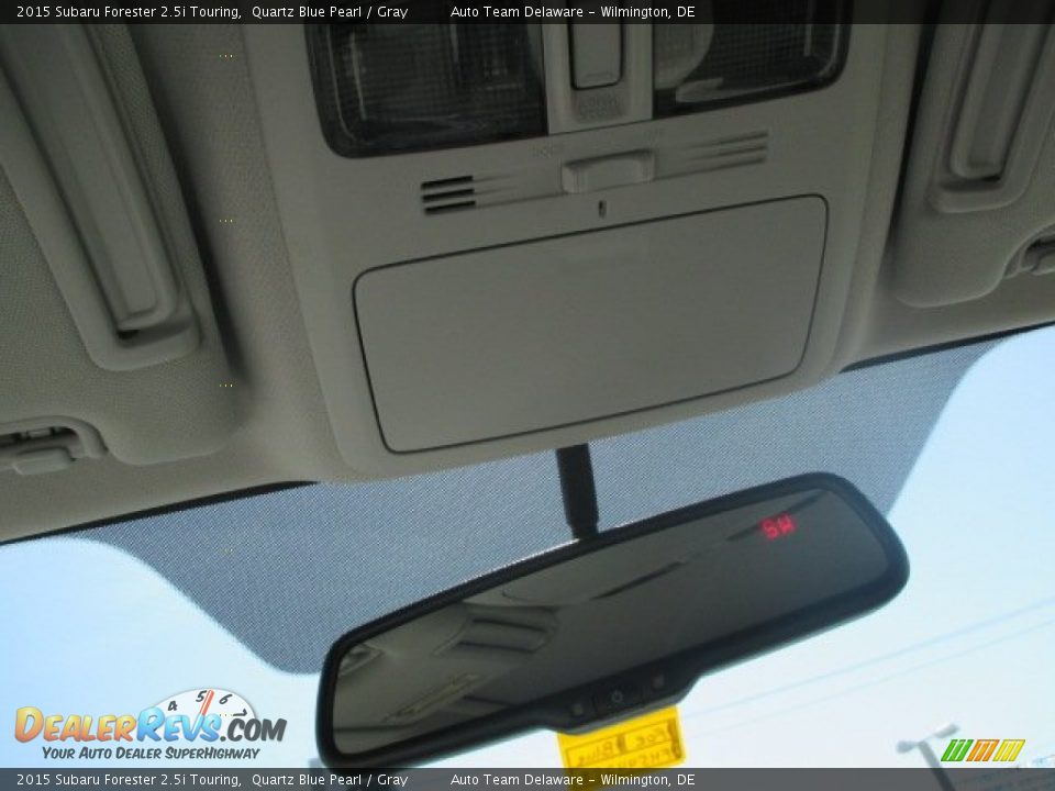 2015 Subaru Forester 2.5i Touring Quartz Blue Pearl / Gray Photo #17