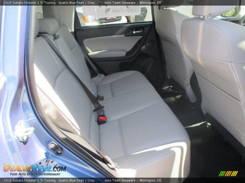 2015 Subaru Forester 2.5i Touring Quartz Blue Pearl / Gray Photo #19