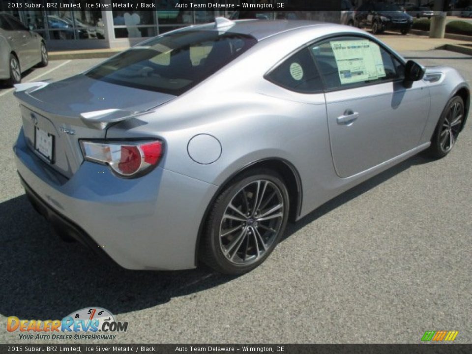 2015 Subaru BRZ Limited Ice Silver Metallic / Black Photo #3