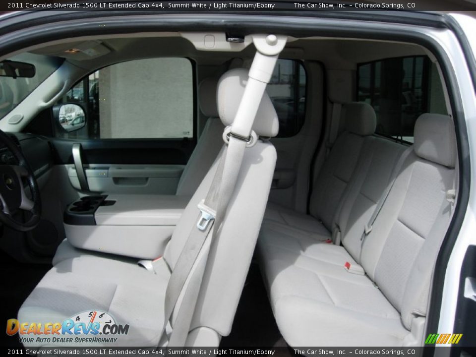 2011 Chevrolet Silverado 1500 LT Extended Cab 4x4 Summit White / Light Titanium/Ebony Photo #10