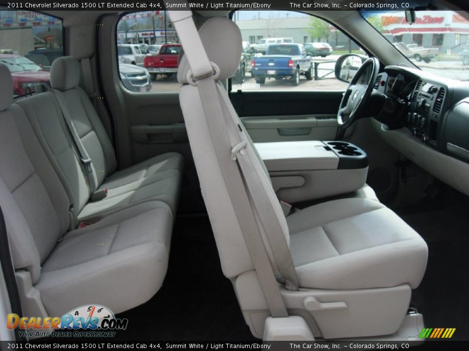 2011 Chevrolet Silverado 1500 LT Extended Cab 4x4 Summit White / Light Titanium/Ebony Photo #11