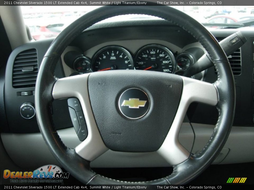 2011 Chevrolet Silverado 1500 LT Extended Cab 4x4 Summit White / Light Titanium/Ebony Photo #12